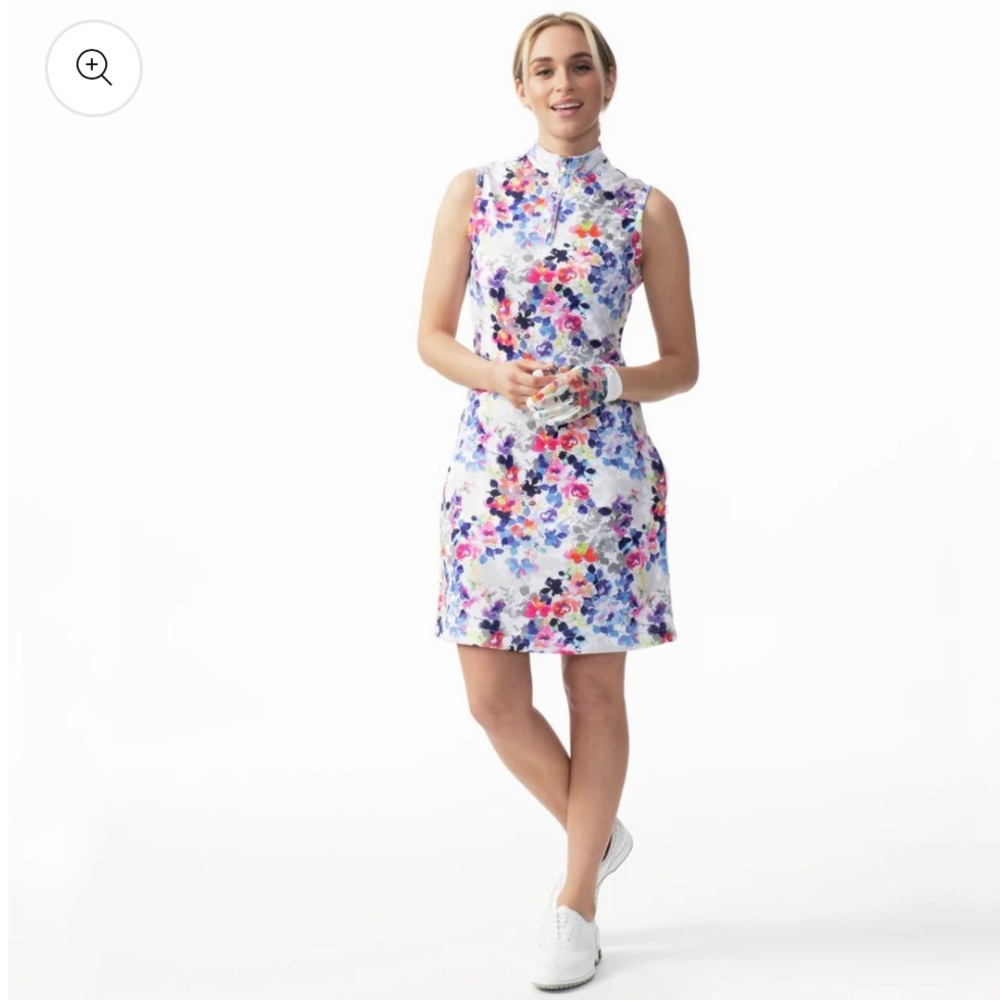 Daily Sports Mira White Patterned Golf Dress Floral